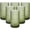 16oz Green, variant on chalian- Vintage Glassware Drinking Glasses Set of 6,16oz Hobnail Glass Cups,Embossed Green Water Tumbler,for Cocktail, Juice, Whiskey, Milk and Various Mixed Drinks