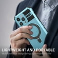 thumbnail image 3 of ELEHOLD for iPhone 15 Plus Rugged Case, Magnetic Invisible Stand Military Drop Protection Cover, Compatible with MagSafe Shockproof Ring Holder Hard Phone Case for iPhone 15 Plus , Lightblue, 3 of 9