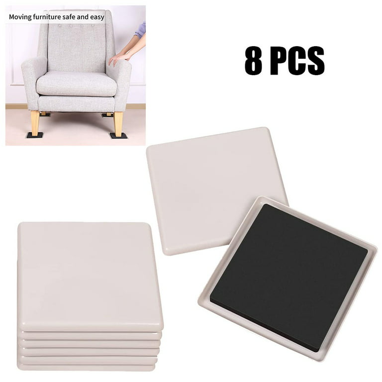 Kayzn S8 Furniture Sliders for Carpet, 8 PCS Reusable Furniture