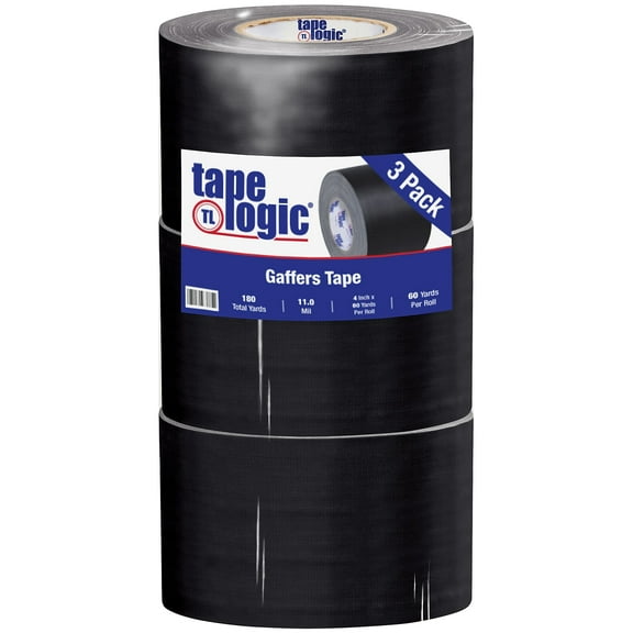 Tape Logic Gaffers Tape 11 Mil 4" x 60 yds. Black 3/Case T98918B3PK