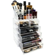 Mainstays Removable Drawers Makeup Organizers, Clear