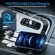 thumbnail image 5 of 2X Cargador de Salida USB de 3 Puertos de 12 V, PD3.0 Tipo C, QC 3.0 USB A y Adaptador de Enchufe de Cargador Rápido USB A de 2,4 A para Coche Marino, 5 of 7