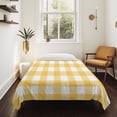thumbnail image 4 of Plaid Yellle, Tapestry for Bedroom Wall Hanging Tapestry, Rural Abstract Geometric Lattice Ceiling Backdrop Tapestries Poster Blanket Wall Decor for Teens Room Living Room Dorm 55" x 73", 4 of 8