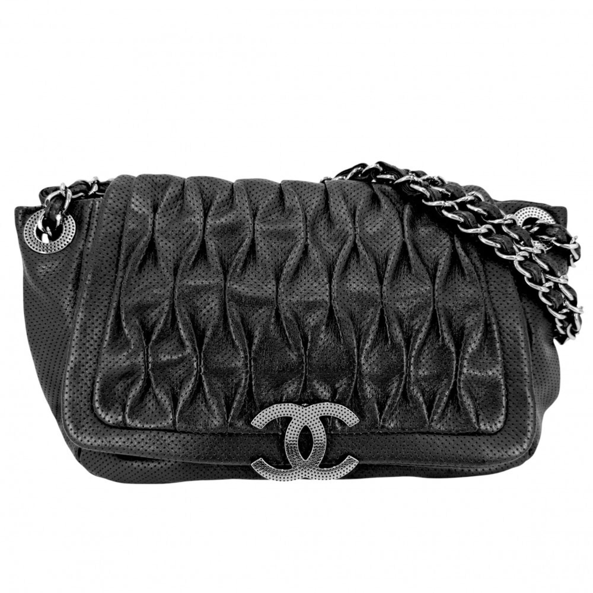 CHANEL Pre-Owned Chanel Shoulder Bag for Women, Perforated Mesh Chain Bag, Handbag with Coco Mark,...