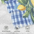 thumbnail image 5 of Yayeee 100% Cotton Hand Towels for Bathroom 16" x 28" Kitchen Towel, Green Lemon Plaid, 5 of 7