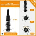 thumbnail image 2 of Blender 6-Blade Replacement Compatible with Ninja 72 oz Pitcher, Replacement 6-Stacked Blade for the Ninja Professional Blender BL610 BL740 BL660 BL663 BL710WM CO610B CT610, Stainess Steel, 2 of 7