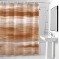 thumbnail image 2 of Orange Brown Abstract Shower Curtain, Mottled Oil Painting Texture Modern Waterproof Shower Curtain Set with 12 Hooks Lightweight Bath Curtains Fabric Bathroom Decor 60x72 Inches, 2 of 9