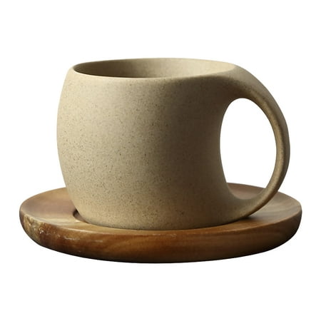 

1 Set of Ceramic Coffee Mugs Home Water Mugs with Tray Decorative Coffee Cups