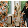 thumbnail image 5 of Soimoi Cotton Voile Fabric Leaves,Floral & Elephant Animal Decor Fabric Printed Yard 42 Inch Wide, 5 of 7