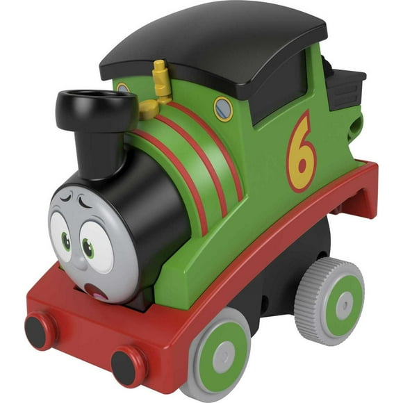 Thomas & Friends Press n Go Stunt Percy Train Engine Racing Vehicle