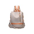thumbnail image 1 of Bolsa Mochila de nailon con cremallera para mujer, mochila escolar de gran capacidad con múltiples bolsillos (gris) Ehuebsd Para Estrenar, 1 of 8