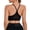 Black, variant on Women's Y-Back Sports Bra Low Impact Workout Bras Thin Straps Yoga Bras with Removable Pads