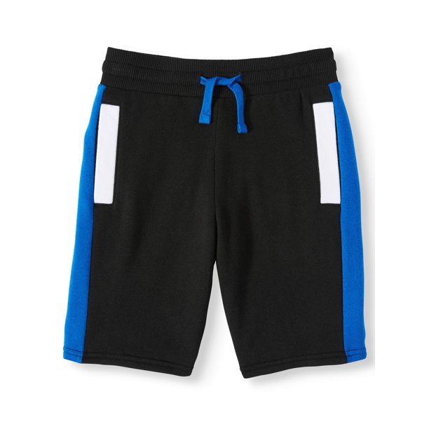 Wonder Nation Wonder Nation Fleece Shorts with Side Panel (Little