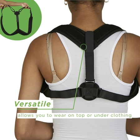 Mind Reader - Back Posture Corrector Back Support - Black