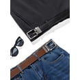 thumbnail image 5 of Timarkment Belts for Men Reversible Leather Men's Belts Black Brown Mens Belt One Belt Reverse Two Side, 5 of 6