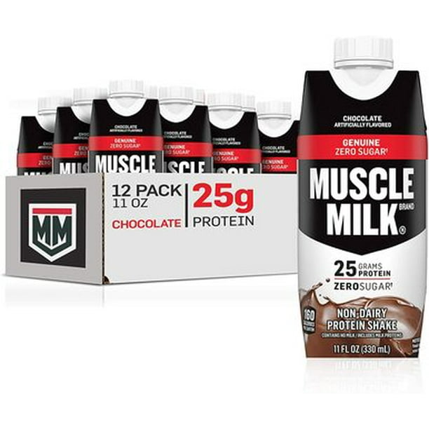 Muscle Milk Genuine Protein Shake Chocolate 25g Protein 11 Fl Oz Pack Of 12 Walmartca