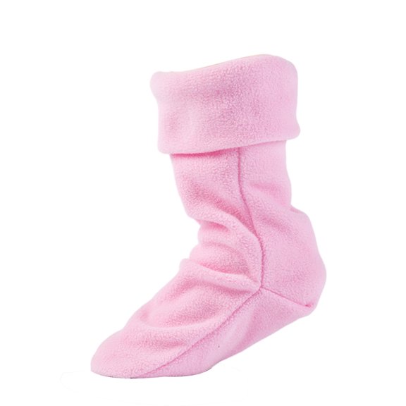 Xfvqtps Rain Boot Liners for Boys and Girls Removable Fleece Solid Color Comfortable Cozy Warm Winter Shoe Liner for 3-6 Years (Excluding Rain Boots) Pink