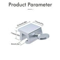 thumbnail image 2 of Fixing Clip 2 Round Handle Stainless Steel Window Lock for Non Perforated Doors and Sliding Windows Durable Hardware, 2 of 7