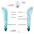 thumbnail image 2 of 3D Printing Pen with LCD Screen, Printer Pen for 3D Printing, Drawing, Doodle Model Making and 3D Modeling, with Free Filament Refills, Adjustable Printing Speed, Suitable for Kids and Adults(Blue), 2 of 8