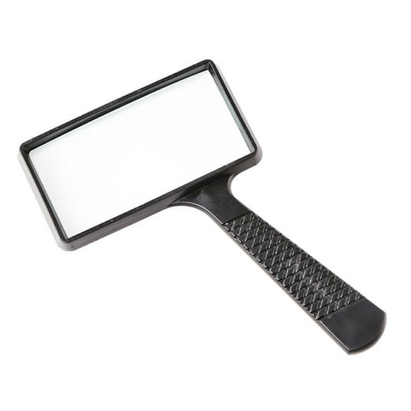 TechWave 5X Handheld Magnifier Rectangular Magnifying Glass For Seniors Reading Hobbies Observation Kids Recorder for Boys 8-12 for Distance Lovers Precision Power Old School Mini for Kids See It with