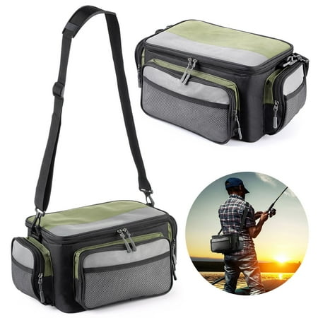Fishing Tackle Bags Lightweight Outdoor Fishing Tool Fishing Bags for Baits & Lures Bag for Fishing Hiking Hunting Camping