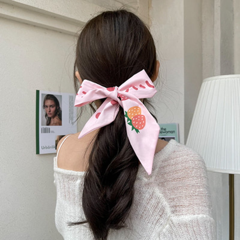Silk Scarves Neckerchief Handbag Handle Wrap Ribbon Headbands Scarf Hair Tie