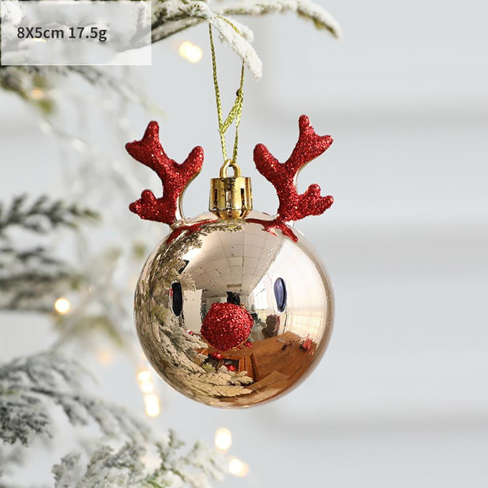 12Pcs Christmas Party Decoration Ornaments Xmas Tree Creative Felt Elk Pendants 