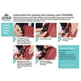 thumbnail image 4 of JUNO ChildSafe Bag • Child-Proof Bag with Locking Zipper - NO Key or Code Needed! • Keep Children Safe from Medications, Cosmetics, Sunscreen, Gum, etc. (Dolce, Black), 4 of 4