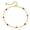 Bamboo Joint, variant on 18K gold-plated anklet with a unique pendant design, French beach anklet (women's style).