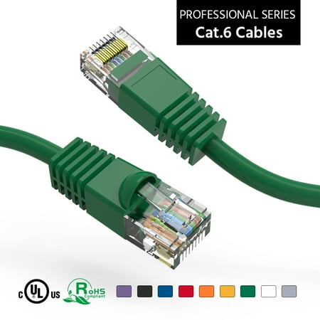 

ACCL 20Ft Cat6 UTP Ethernet Network Booted Cable Green 4 Pack