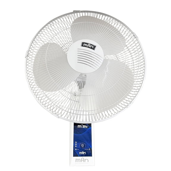 Smart Wall Fan miBlu 16 in MAN with Bluetooth App Control, 3 Speeds, Oscillating