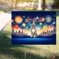 thumbnail image 4 of Happy New Year with Pitbull Fireworks Holiday Xmas Winter 2025 Yard Sign Terrier Dog Lover Outdoor Home Lawn Garden Porch Decor - 00025, 4 of 5
