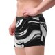 thumbnail image 2 of Balery Abstract Black White Swirls Calzoncillos bóxer para hombre, ropa interior de algodón suave y transpirable con cinturilla de nailon-Small, 2 of 5