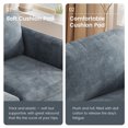 thumbnail image 6 of Guyii 120.07" U Shaped Oversized Sectional Sofa, 6 Seat Convertible Modular Sofa with 2 Storage Ottomans, Deep Seat Sofa Couch for Living Room, Bedroom, Apartment, Blue, 6 of 10