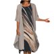 thumbnail image 1 of Vestido de dos piezas de manga corta con cuello redondo y estampado casual de moda para mujer Wmkox8yi bvn76, 1 of 5