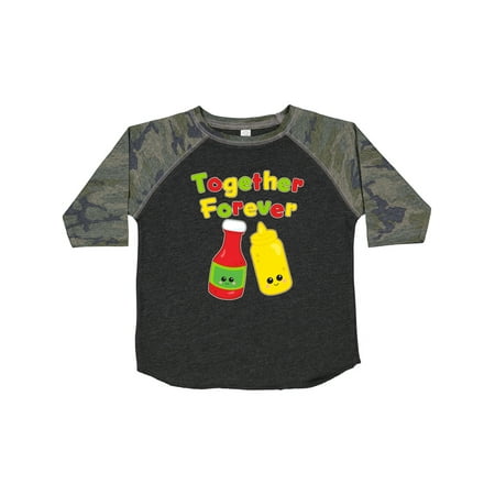 

Inktastic Together Forever- Ketchup and Mustard Gift Toddler Boy or Toddler Girl T-Shirt