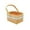 Khaki, variant on Small Basket with Handle Woven Bread Picnic Basket Handheld Basket Wood Flowers Decorative Woven Basket Garden Basket for Harvesting