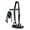 Black/White, variant on Horse Black Leather Turquoise Buckstith Bitless Sidepull Bridle Reins 7714TR-F