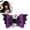 A, variant on Halloween Hair Clips Bat and Spider Design Set, 4.13 x 2.17 Inch Black Purple Glitter Bow Hair Accessories for Women, Party Prom Cosplay Styling and Daily Wear, Seasonal Decor