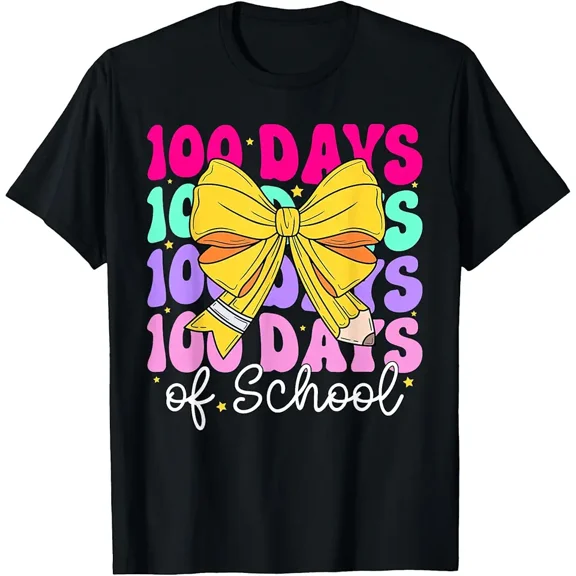100 Days of School Teacher 100th Day of School Girls Kids T-Shirt