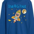 thumbnail image 3 of Pete The Cat - Imagine Space Rocket - Men's Long Sleeve T-Shirt, 3 of 6