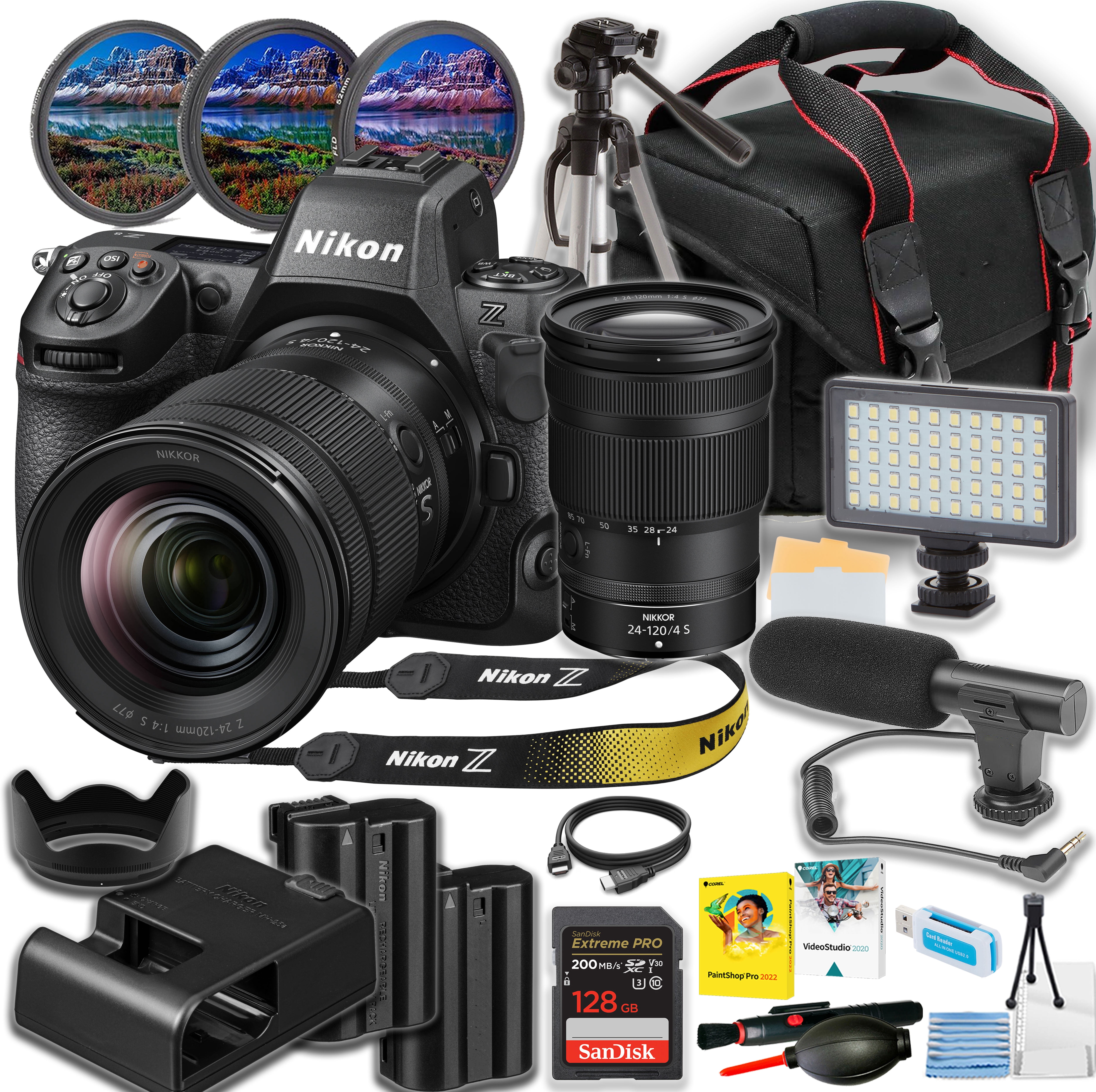 Nikon Z9 Mirrorless Camera (Body Only) with 2 Pack 128GB Memory