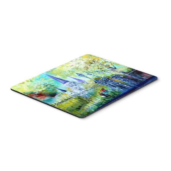 Carolines Treasures MW1217MP St Louis Cathedrial Across the Square Mouse Pad Hot Pad or Trivet Large multicolor