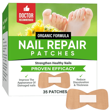 Toenail Fungus Treatment Extra Strength, Nail Repair Strips for Nail Fungus Damage, Nighttime Renewal Fungal Nail Patches, 8-Hour Nail Treatment Restores Appearance, 35 Pcs