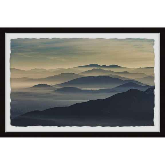 Marmont Hill Distant Mountain Framed Painting Print