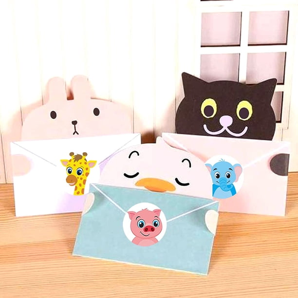 Goma de mascar de animales 1000 pegatinas autoadhesivas de recompensa de animales, pegatinas para niños de maestros de escuela, calcomanías con forma de animal, regalos para niños LingWen 9024715201782