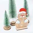 thumbnail image 1 of Christmas Wooden Crafts Santa Claus Home Decoration Wooden Ornaments, 1 of 7