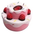 thumbnail image 5 of Juguete blando para aliviar el estrés con ejercicios manuales, tarta de fresas, 5 of 5