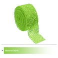 thumbnail image 3 of Unique Bargains Lace Trim 10 Yards 1.6 Inch Flower Elastic Lace Ribbons for Package Decoration Wedding Headbands Green, 3 of 5
