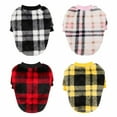 thumbnail image 6 of Dog Winter Clothes Plaid Fleece Sweater Coat Casual Comfy Jumpsuit Soft Cold Weather Clothes for Puppy Christmas Holiday Pullover For Small Dog Boys And Girls, 6 of 7